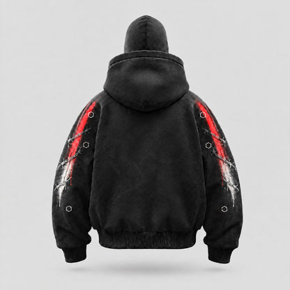 NUMB Balaclava Zip Hoodie back